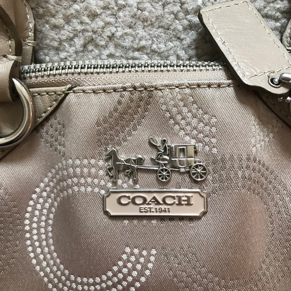 COACH gold handbag